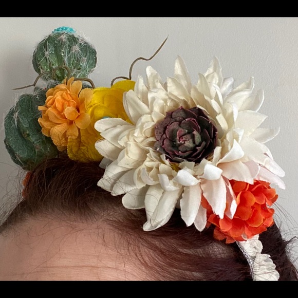 One of a kind desert vibe floral headband OS - Picture 2 of 10